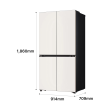LG 디오스 AI 오브제컬렉션 냉장고 Fit & Max 650L 2등급