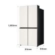 LG 디오스 AI 오브제컬렉션 STEM 베이직 냉장고 (매직스페이스) 860L 1등급