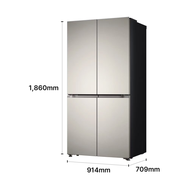 LG 디오스 AI 오브제컬렉션 STEM 베이직 냉장고 Fit & Max 635L 1등급