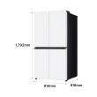 LG 디오스 AI 오브제컬렉션 STEM 베이직 냉장고 860L 1등급